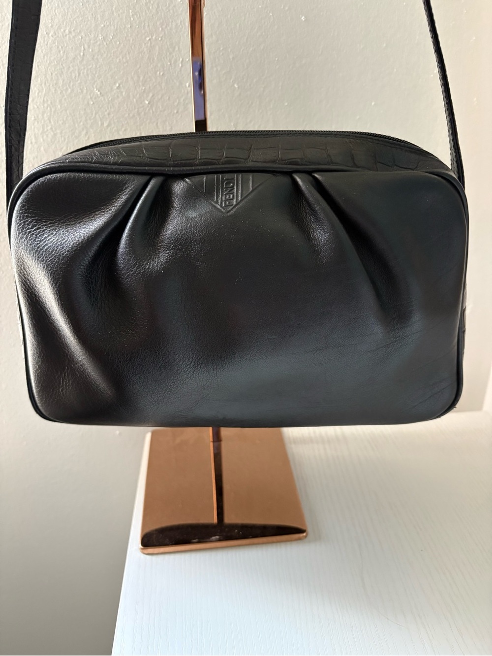 FENDI Black Leather Crossbody Bag - Picture 2 of 16